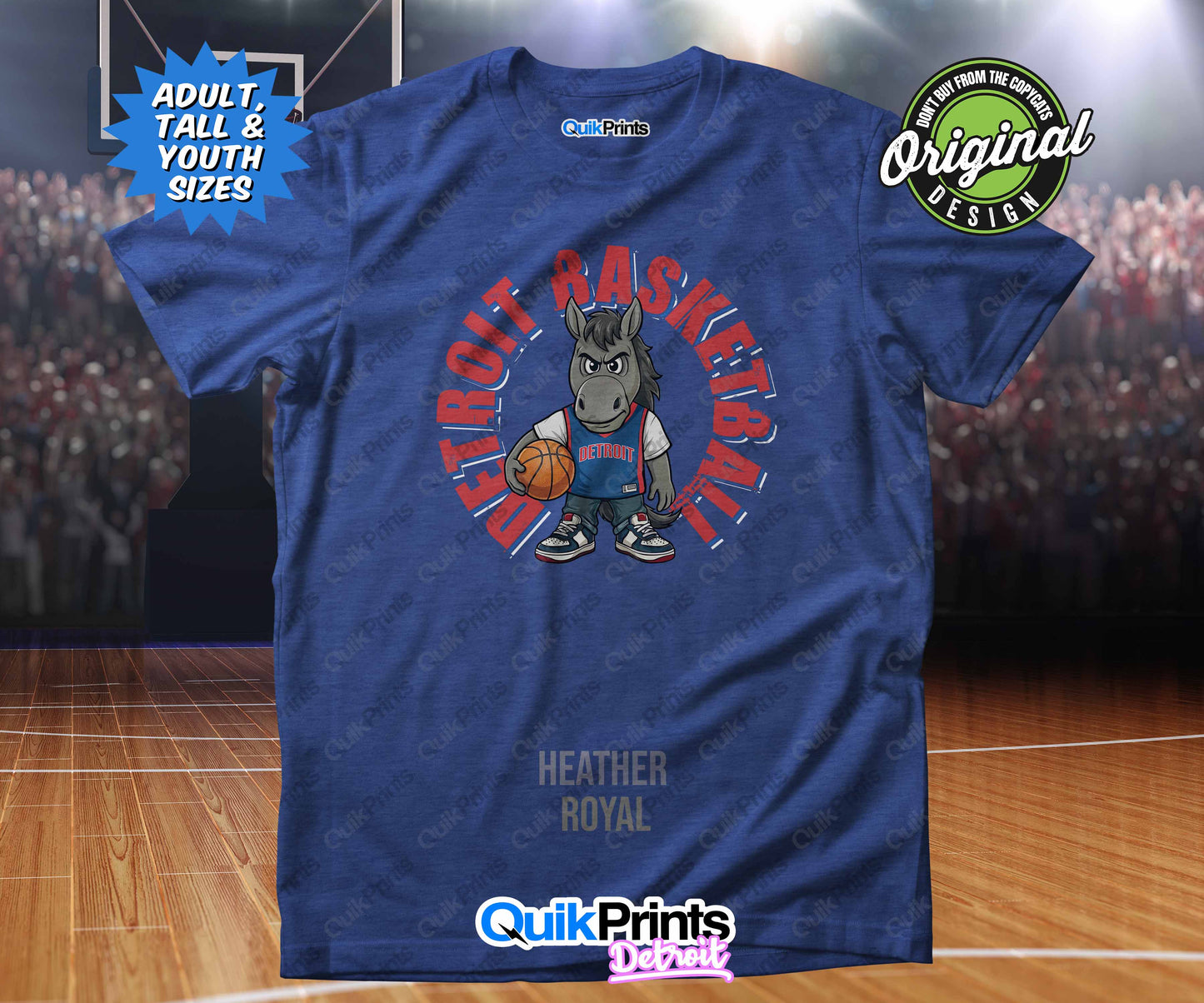 Detroit Basketball Shirt - Hoarce the Horse