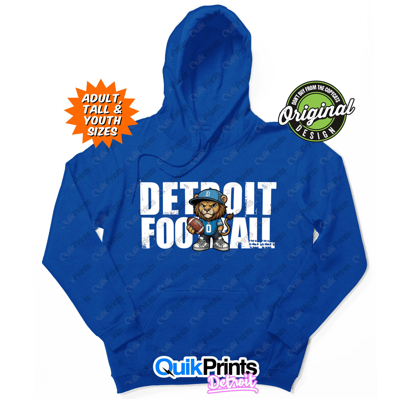 Detroit Football Hoodie (Leon the Lion)