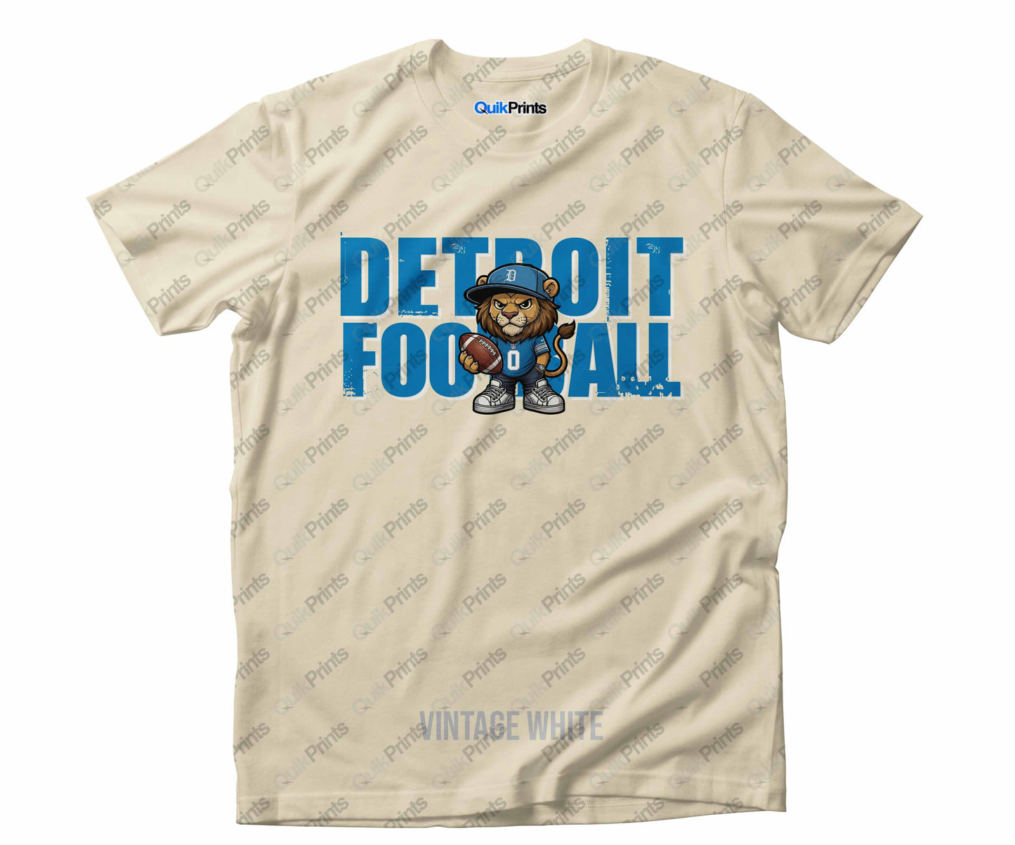 Detroit Football Shirt - Leon with Ball - Detroit Sports Crew