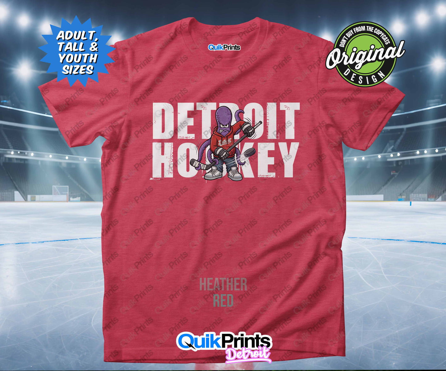 Detroit Hockey Shirt - Stan Shooting - Detroit Sports Crew