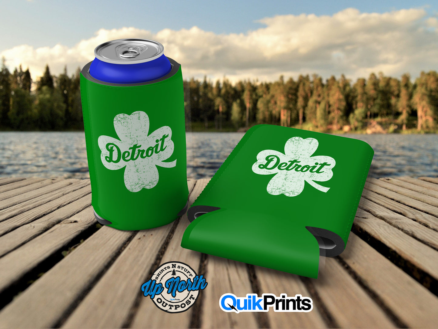 Detroit Shamrock Can Cooler
