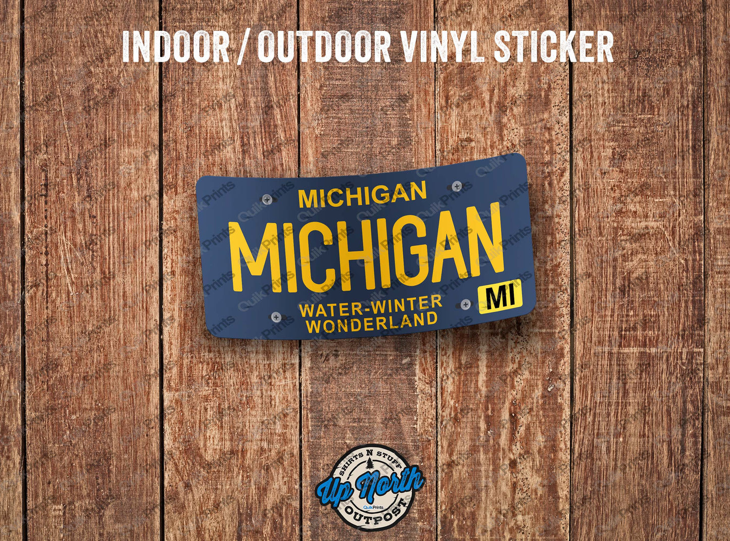 Michigan License Plate Sticker