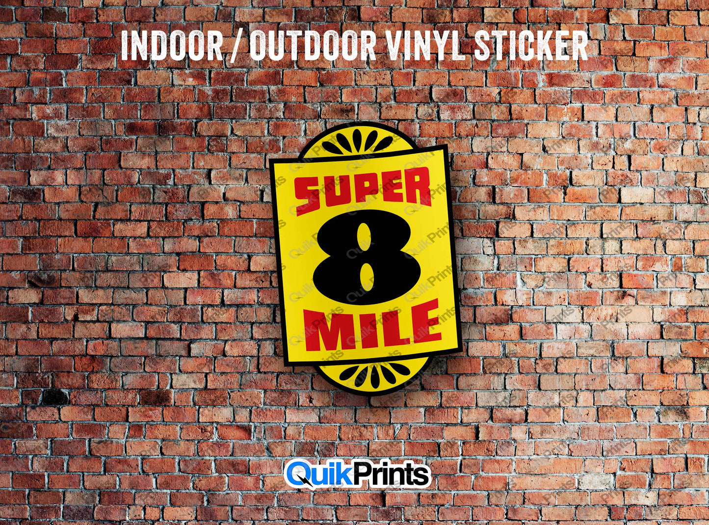 Super 8 Mile Sticker