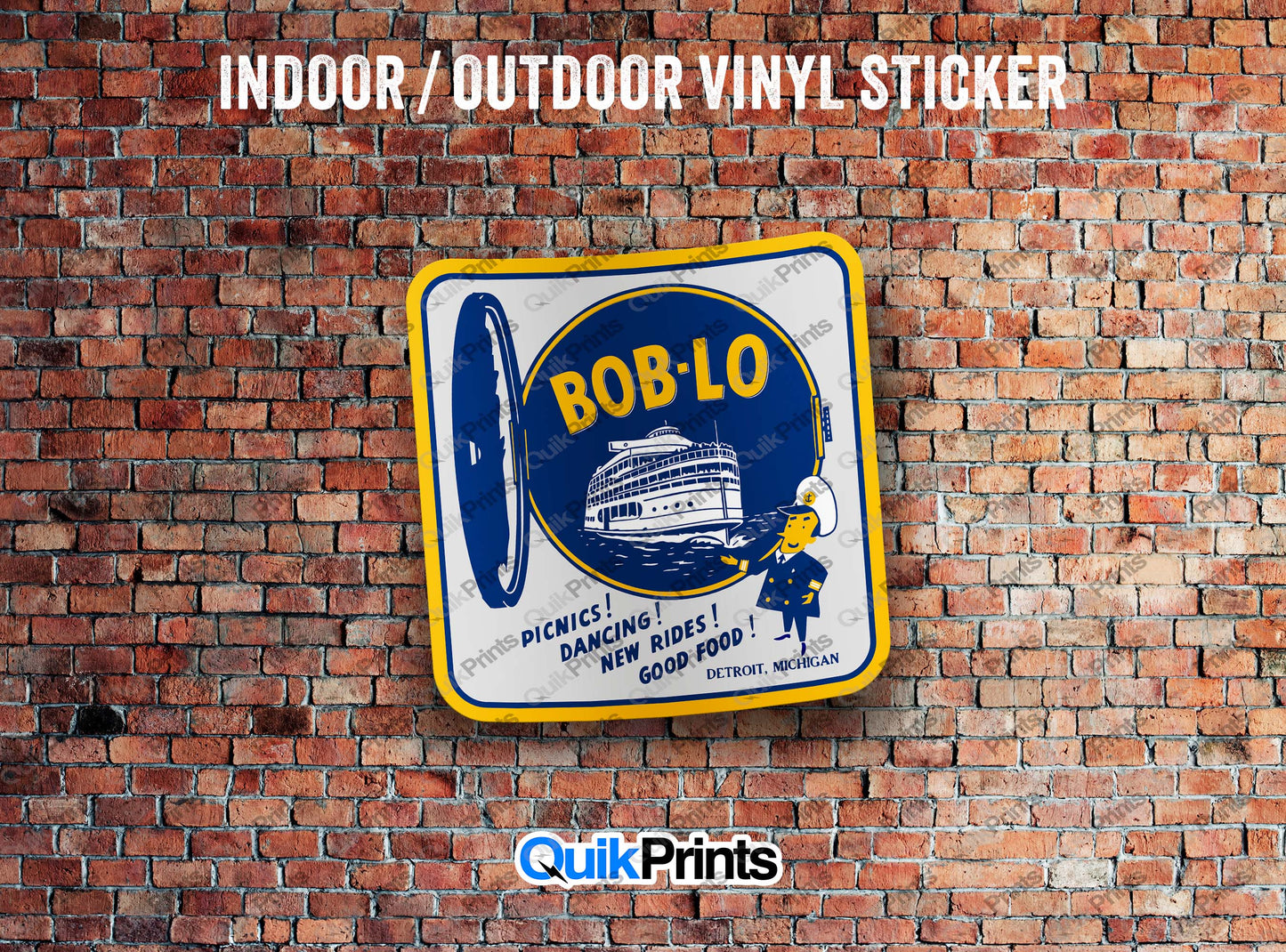Bob-Lo Boat Porthole Sticker