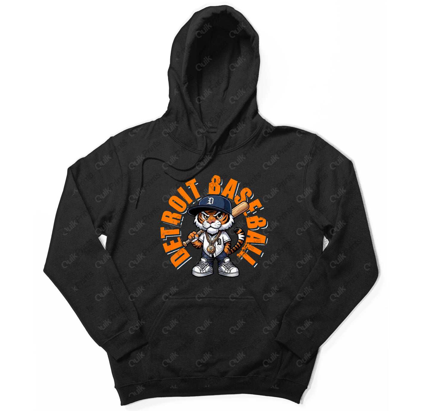 Detroit Baseball Hoodie (Big D the Tiger)