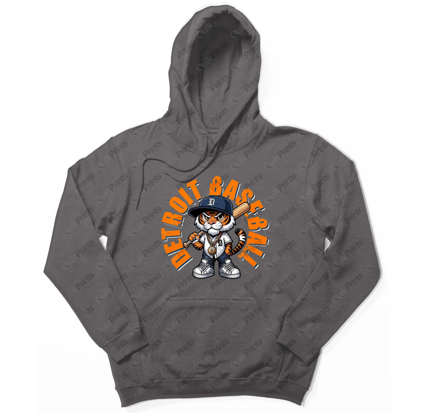 Detroit Baseball Hoodie (Big D the Tiger)