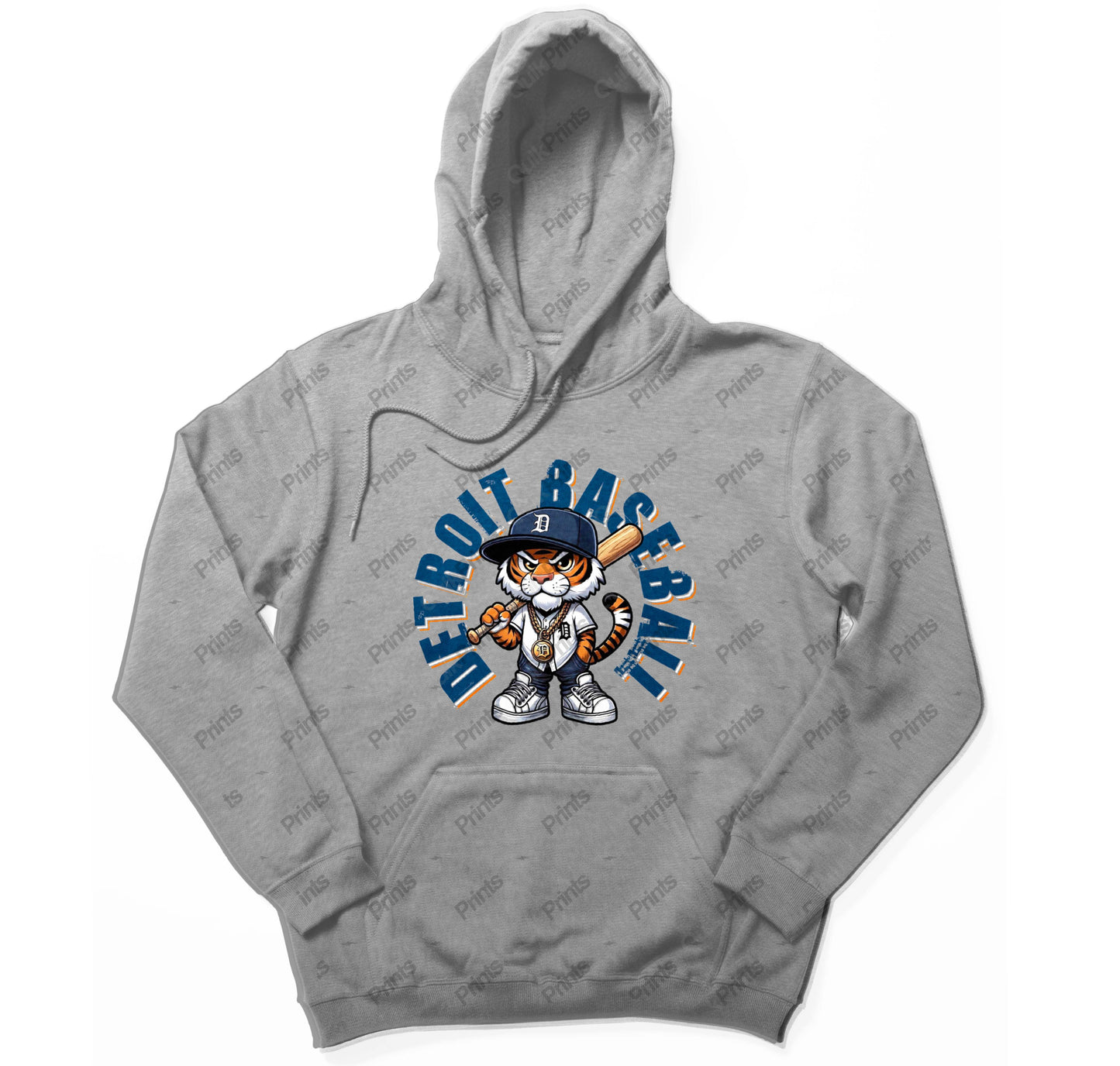 Detroit Baseball Hoodie (Big D the Tiger)