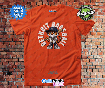 Detroit Baseball Shirt - Big D the Tiger
