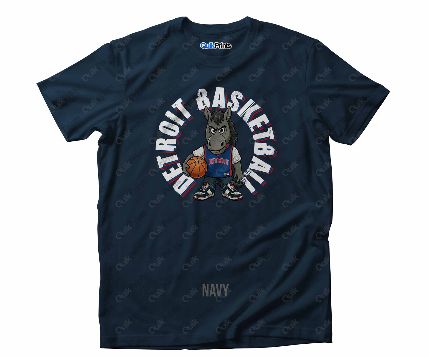 Detroit Basketball Shirt - Hoarce the Horse