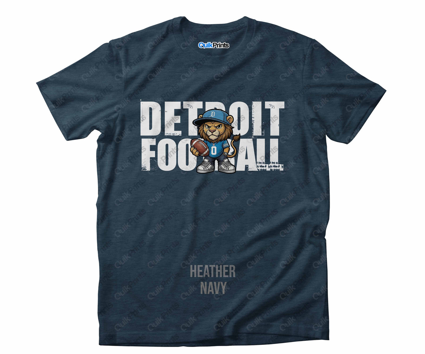 Detroit Football Shirt - Leon with Ball - Detroit Sports Crew
