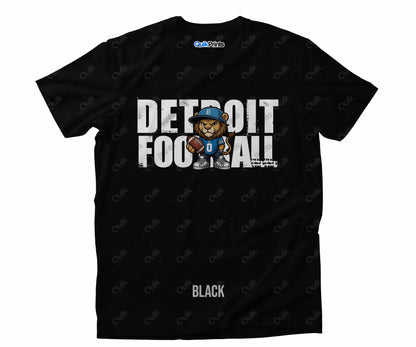 Detroit Football Shirt - Leon with Ball - Detroit Sports Crew
