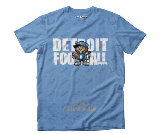 Detroit Football Shirt - Leon with Ball - Detroit Sports Crew