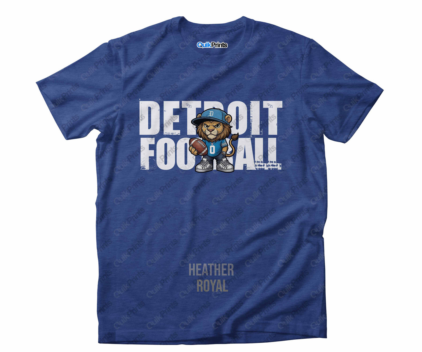 Detroit Football Shirt - Leon with Ball - Detroit Sports Crew