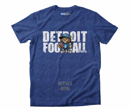 Detroit Football Shirt - Leon with Ball - Detroit Sports Crew