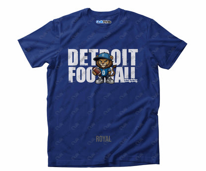 Detroit Football Shirt - Leon with Ball - Detroit Sports Crew