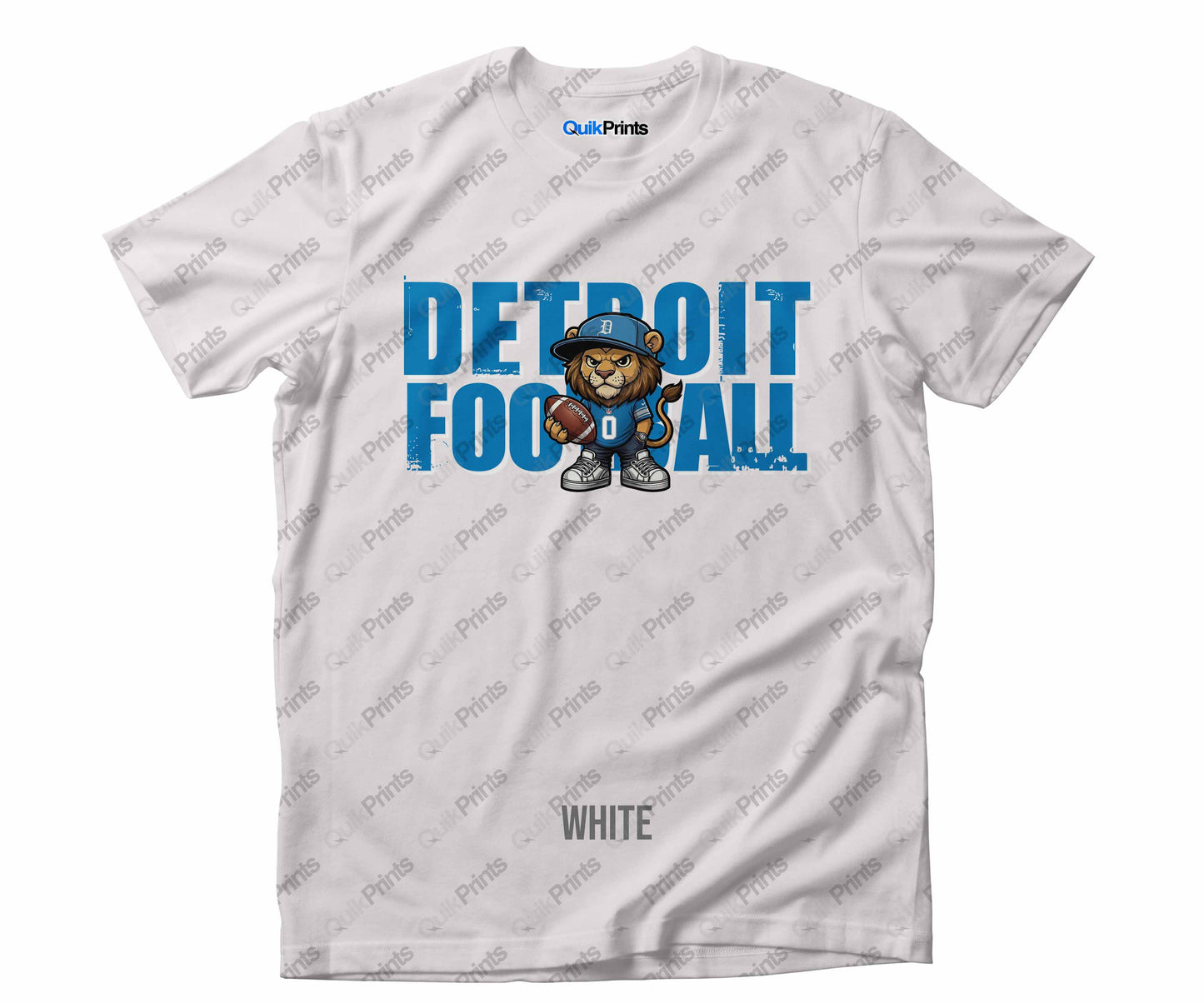 Detroit Football Shirt - Leon with Ball - Detroit Sports Crew