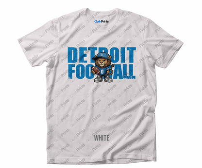 Detroit Football Shirt - Leon with Ball - Detroit Sports Crew