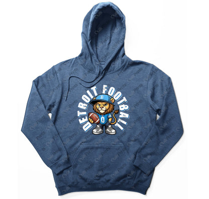 Detroit Football Hoodie (Detroit Sports Crew - Leon)