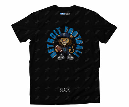 Detroit Football Shirt - Leon the Lion - Detroit Sports Crew