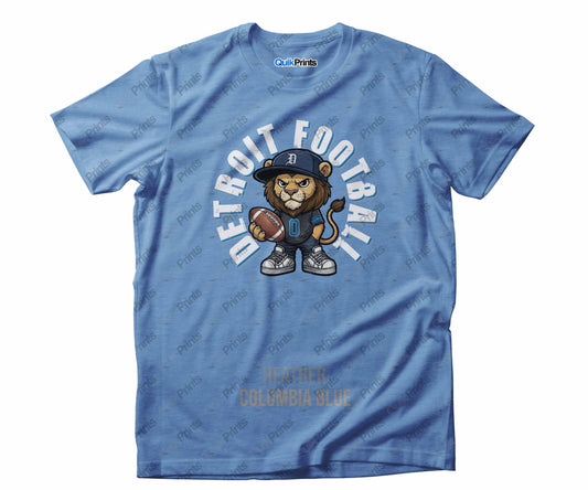Detroit Football Shirt - Leon the Lion - Detroit Sports Crew