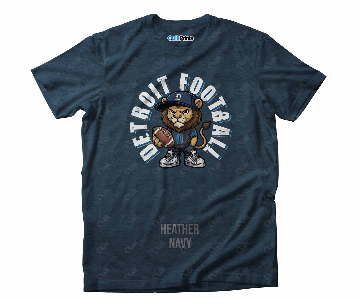Detroit Football Shirt - Leon the Lion - Detroit Sports Crew
