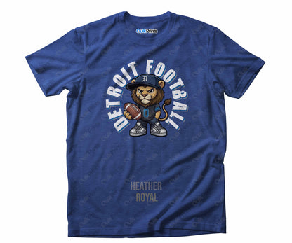 Detroit Football Shirt - Leon the Lion - Detroit Sports Crew