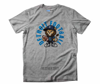 Detroit Football Shirt - Leon the Lion - Detroit Sports Crew