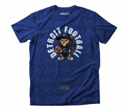 Detroit Football Shirt - Leon the Lion - Detroit Sports Crew