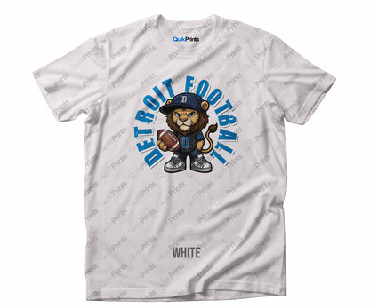 Detroit Football Shirt - Leon the Lion - Detroit Sports Crew