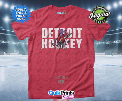 Detroit Hockey Shirt - Stan Shooting - Detroit Sports Crew