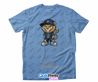 Leon the Lion - Detroit Sports Crew Shirt - Detroit Football