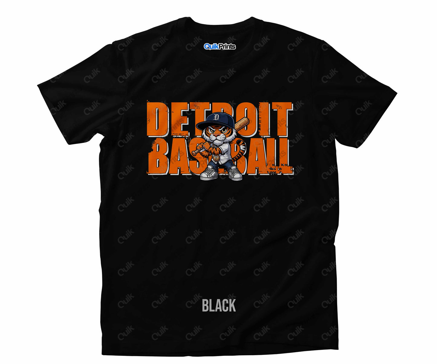 Detroit Baseball Shirt - Big D -Detroit Sports Crew
