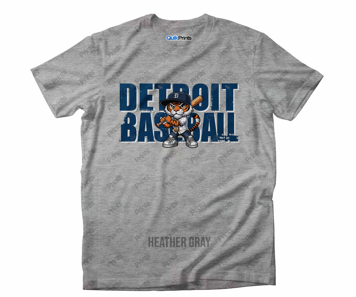 Detroit Baseball Shirt - Big D -Detroit Sports Crew