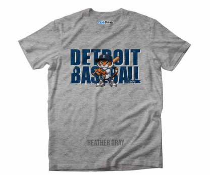 Detroit Baseball Shirt - Big D -Detroit Sports Crew