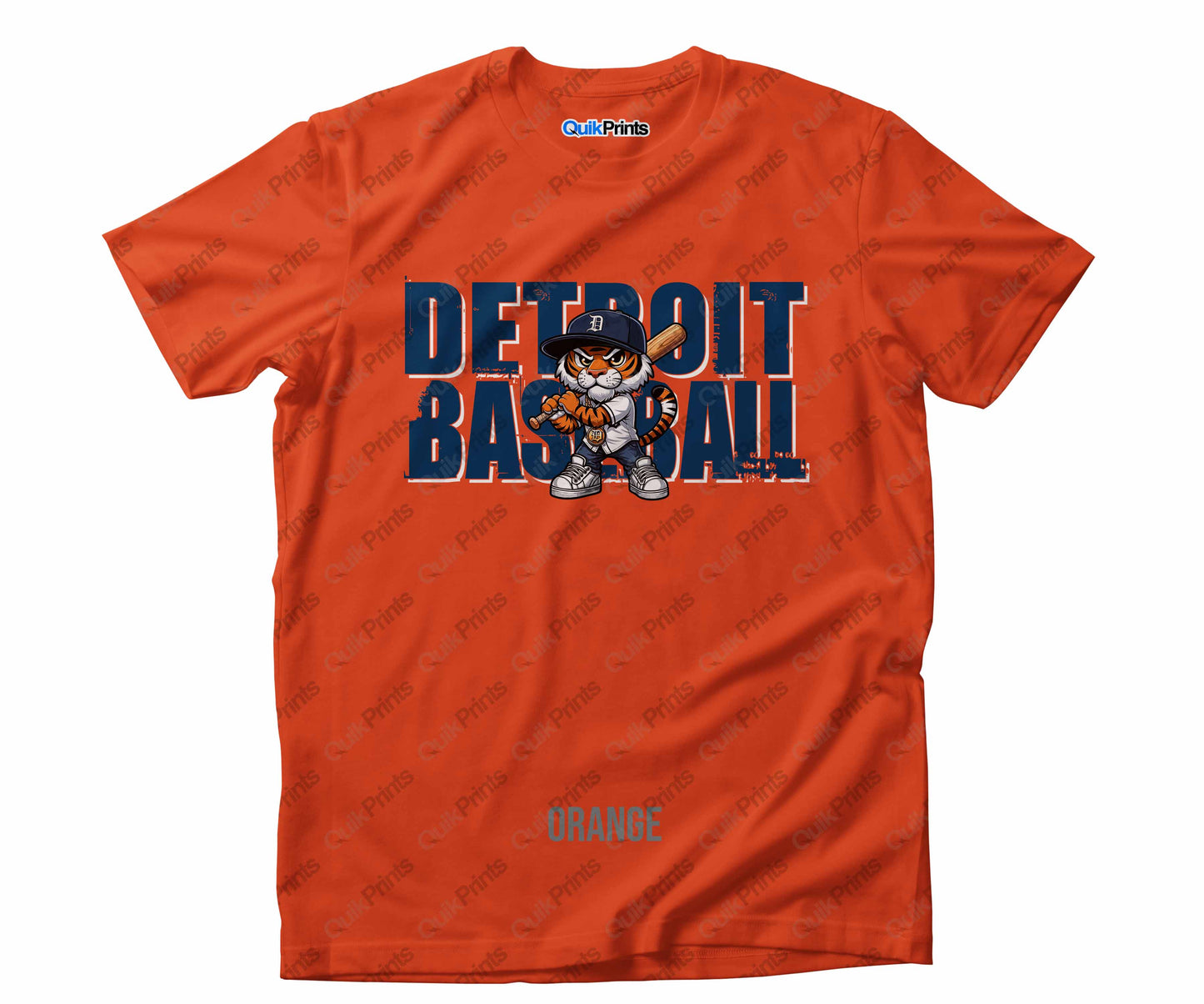 Detroit Baseball Shirt - Big D -Detroit Sports Crew