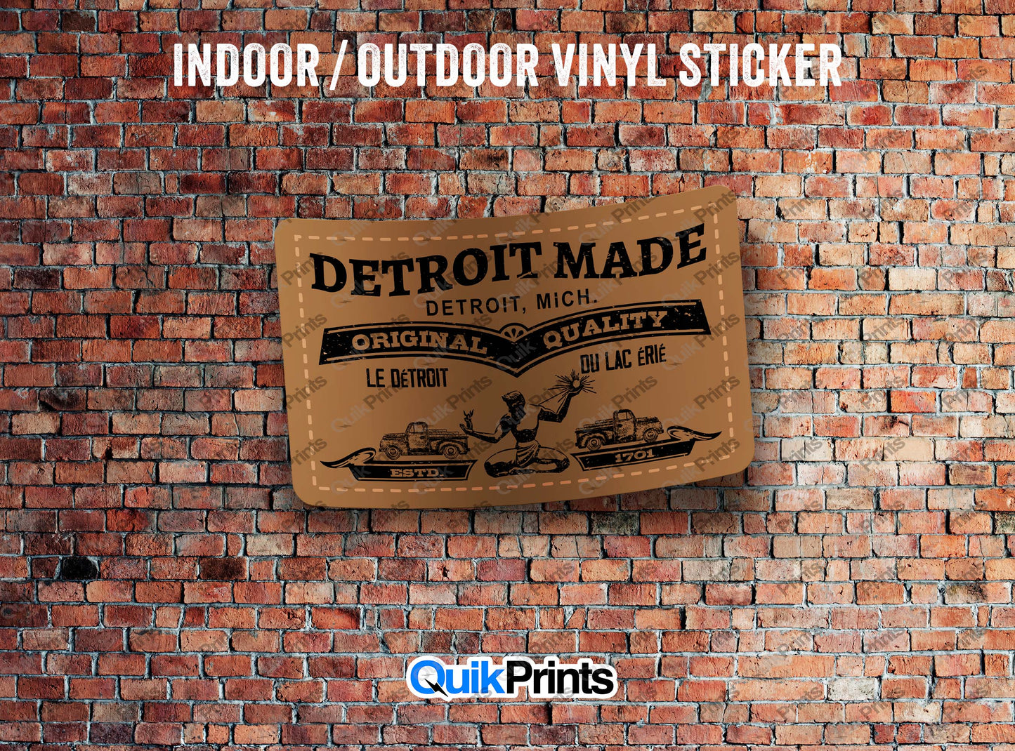 Detroit Made Denim Sticker