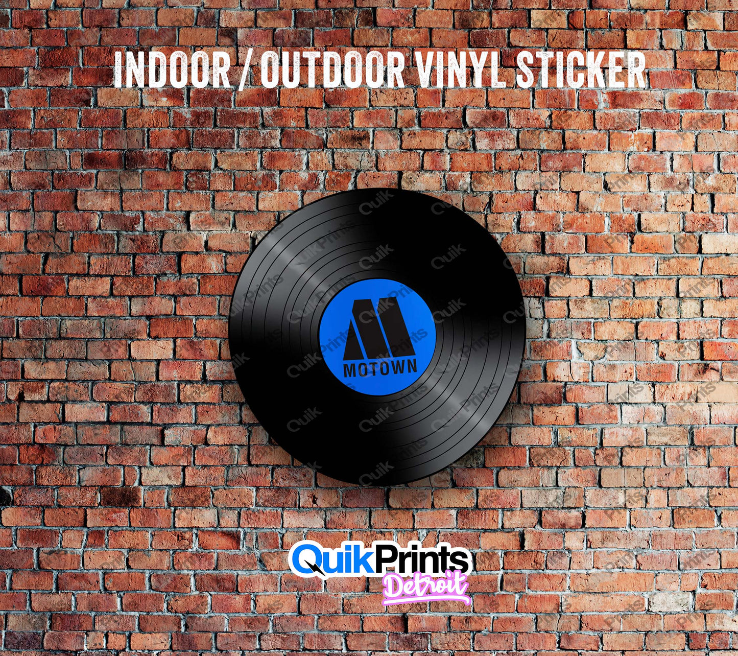 Motown Record Sticker