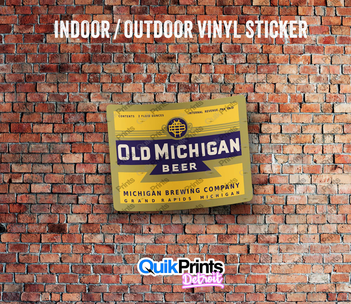 Old Michigan Beer Sticker