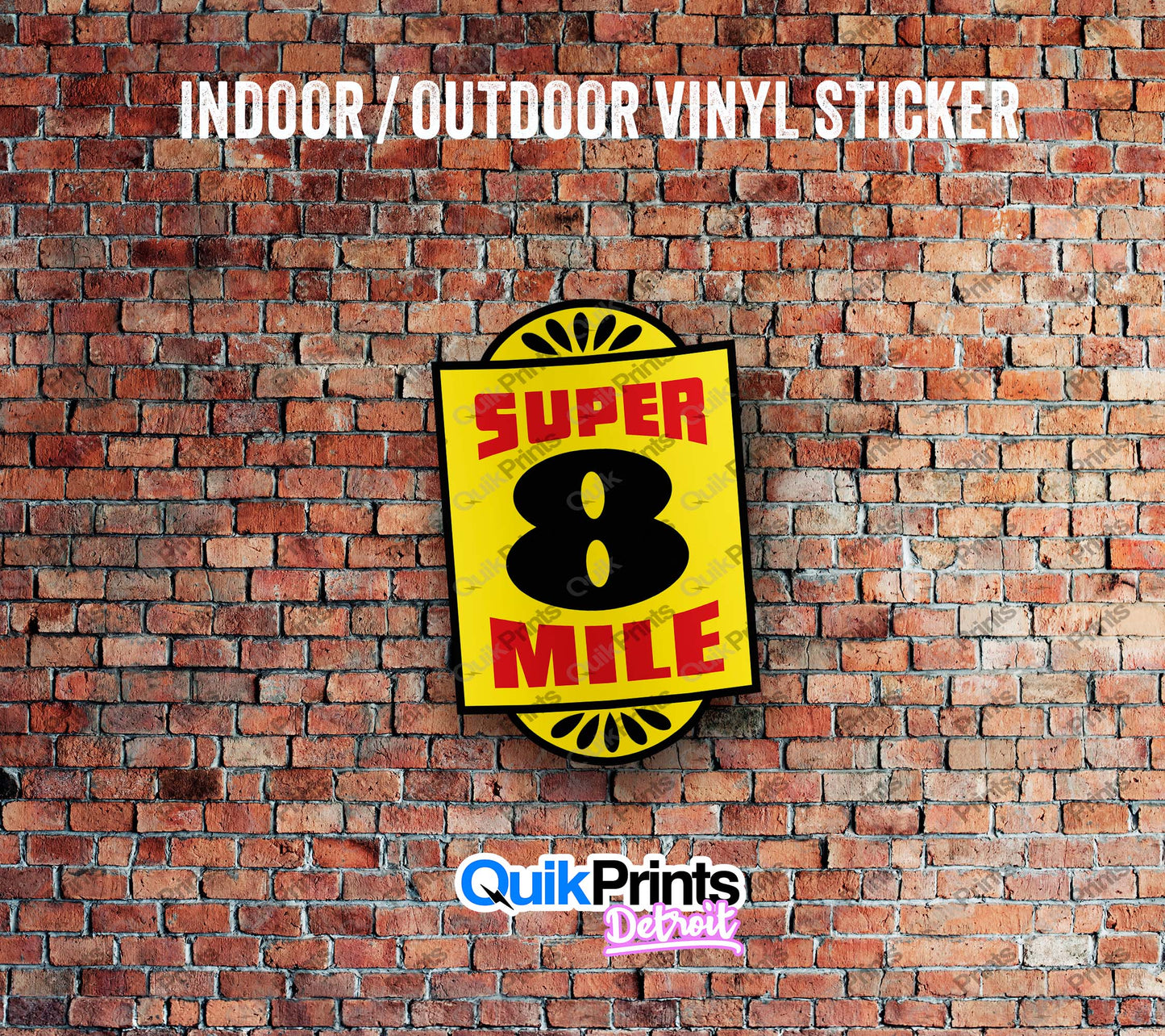 Super 8 Mile Sticker