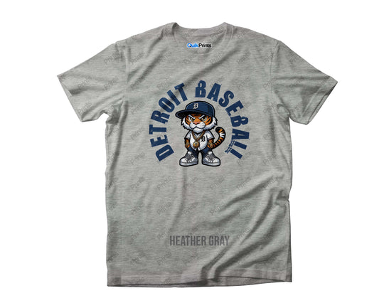 Detroit Baseball - Tiger Wearing Jersey