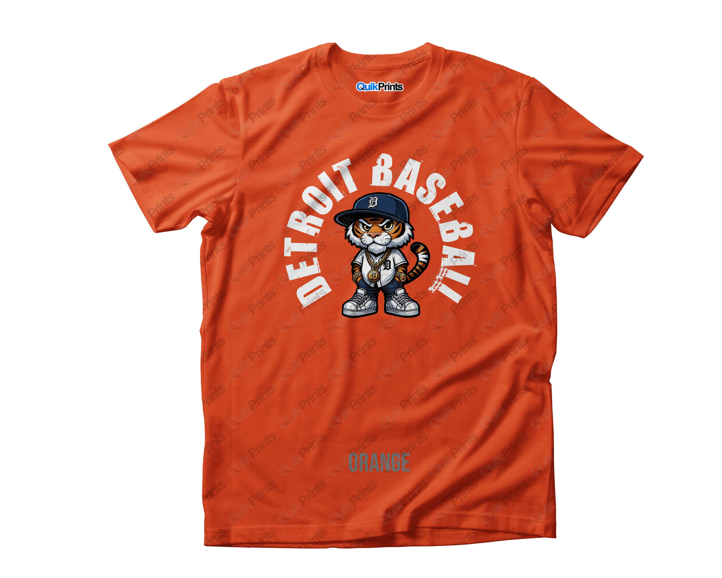 Detroit Baseball - Tiger Wearing Jersey