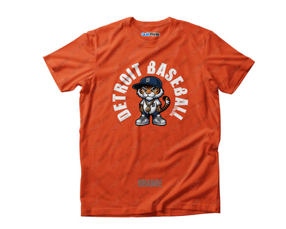 Detroit Baseball - Tiger Wearing Jersey