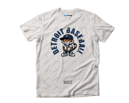 Detroit Baseball - Tiger Wearing Jersey