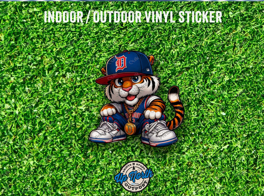 Lion wearing Basketball Jersey Sticker