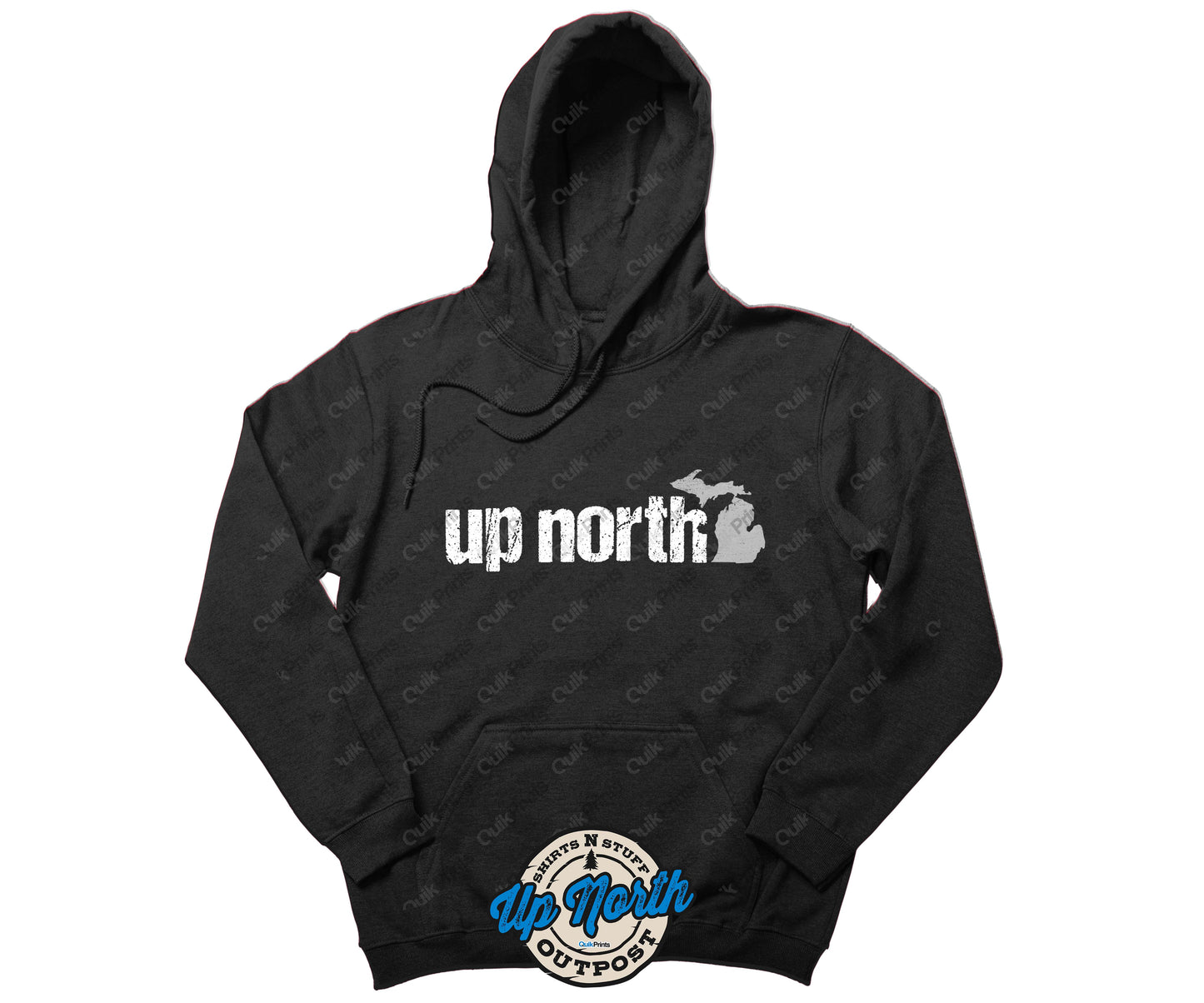 Up North Michigan Hoodie (Vintage Print)
