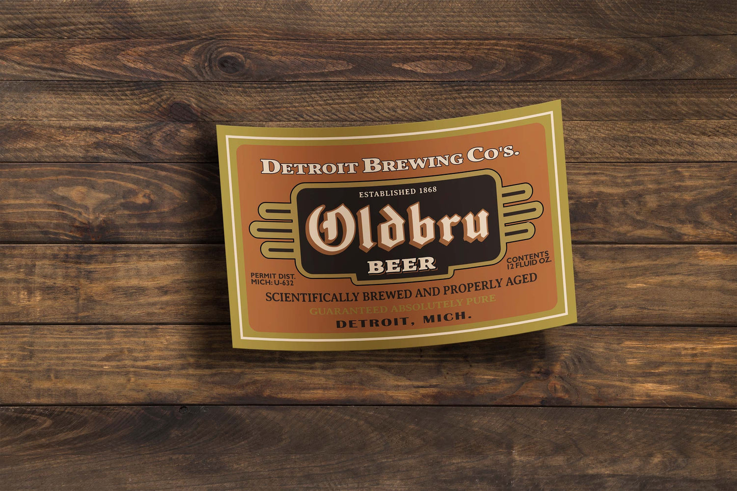 Oldbru Beer Sticker