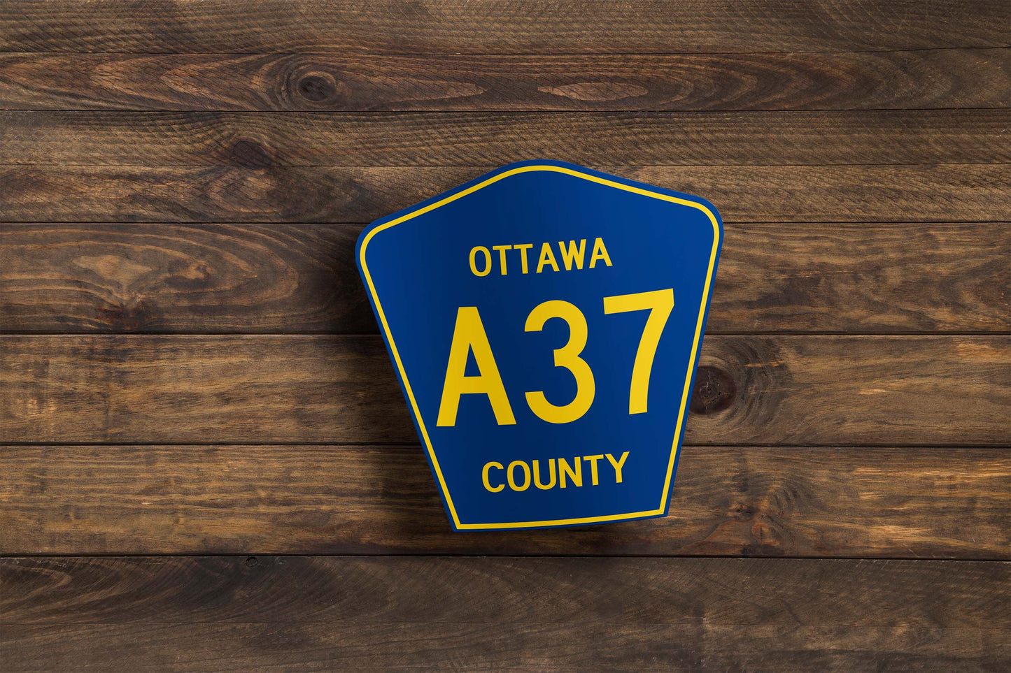 Custom County Road Sign Sticker