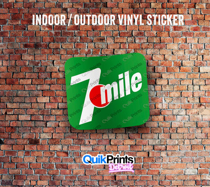 7 Up Mile Sticker