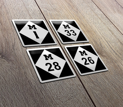 Custom Michigan Highway Sticker