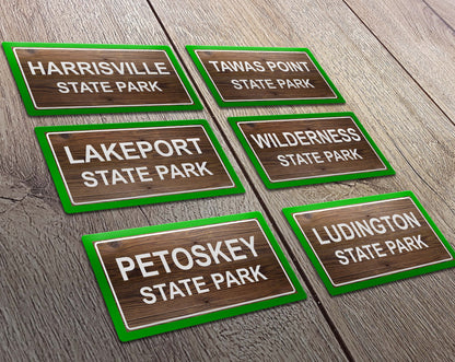Custom Michigan State Park Sticker
